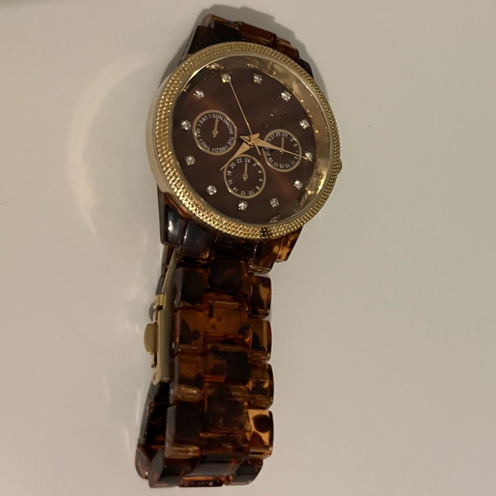 Tortoise shell watch